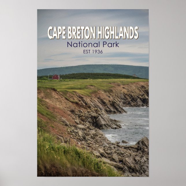 Cape Breton Highlands National Park Kanada Vintage Poster (Framsidan)