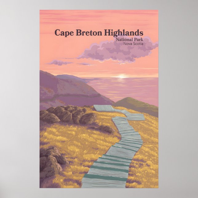 Cape Breton Highlands nationalpark Nova Scotia Poster (Framsidan)