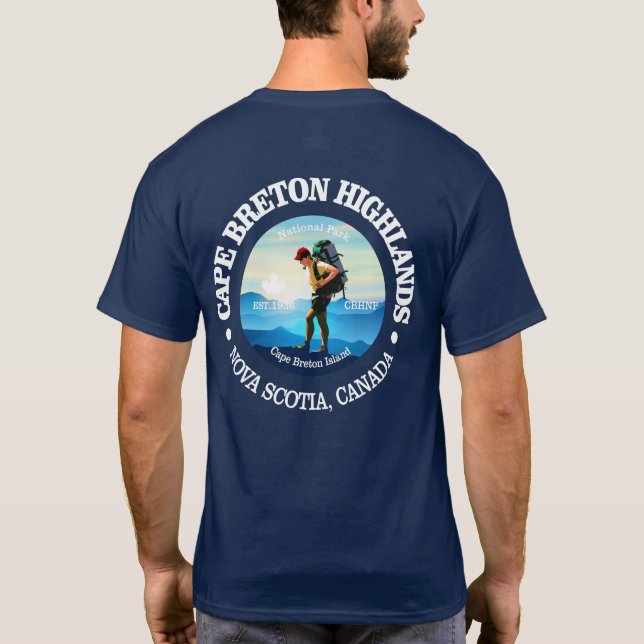 Cape Breton Highlands NP (C) T Shirt (Baksida)