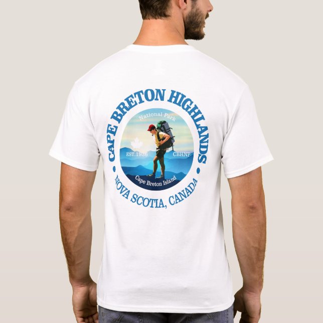 Cape Breton Highlands NP (C) T Shirt (Baksida)