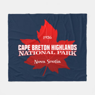 Cape Breton Highlands NP (Maple löv) Fleecefilt