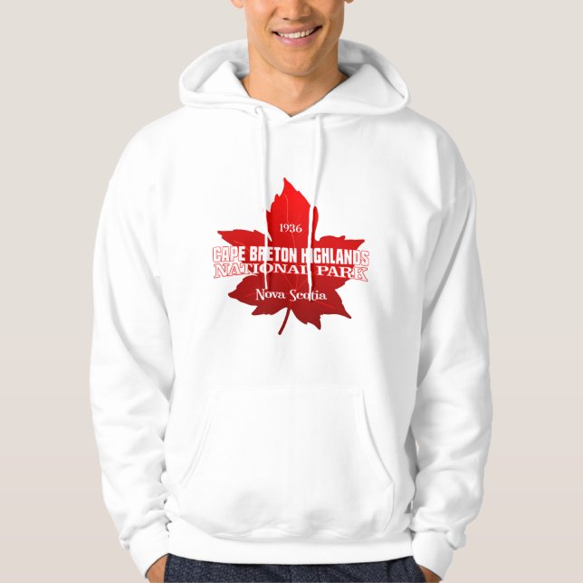 Cape Breton Highlands NP (Maple löv) Hoodie (Framsida)