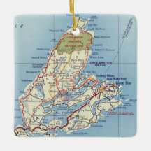 Cape Breton Island 50's Karta