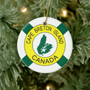 Cape Breton Island Flagga (inofficiell), Nova Scot Julgransprydnad Keramik