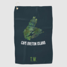 Cape Breton Island Golf Towel - Anpassningsbar Ini
