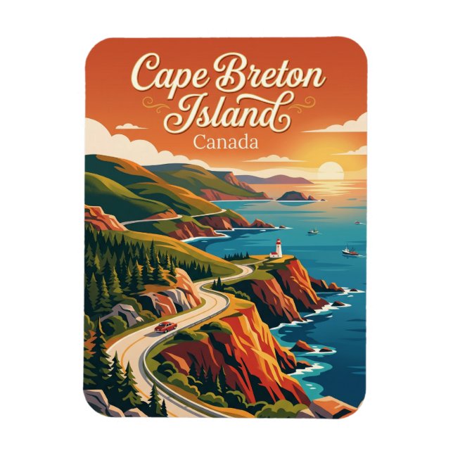 Cape Breton Island Kanada Magnet (Vertikal)