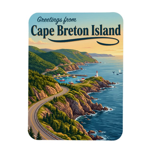 Cape Breton Island Kanada Magnet (Vertikal)