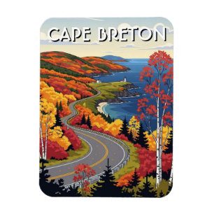 Cape Breton Island Kanada Vildblommor Magnet