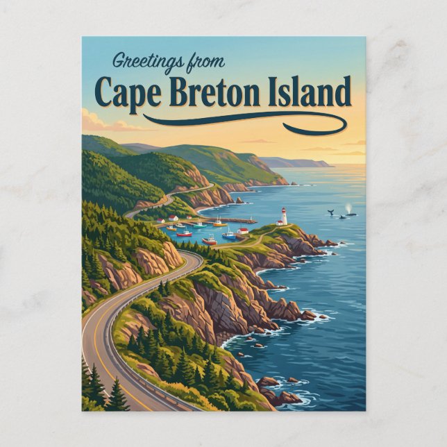 Cape Breton Island Kanada Vykort (Framsida)