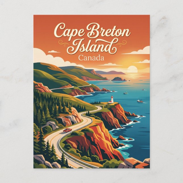 Cape Breton Island Kanada Vykort (Framsida)