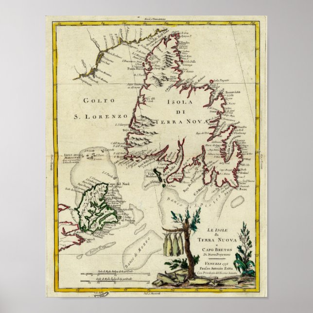 Cape Breton Island, Newfoundland Poster (Framsidan)