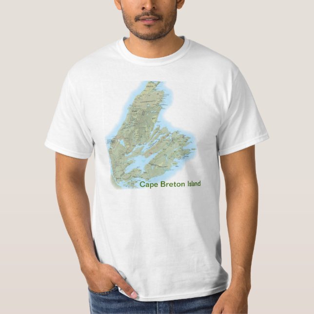 Cape Breton Island T Shirt med Bell Quote (Framsida)