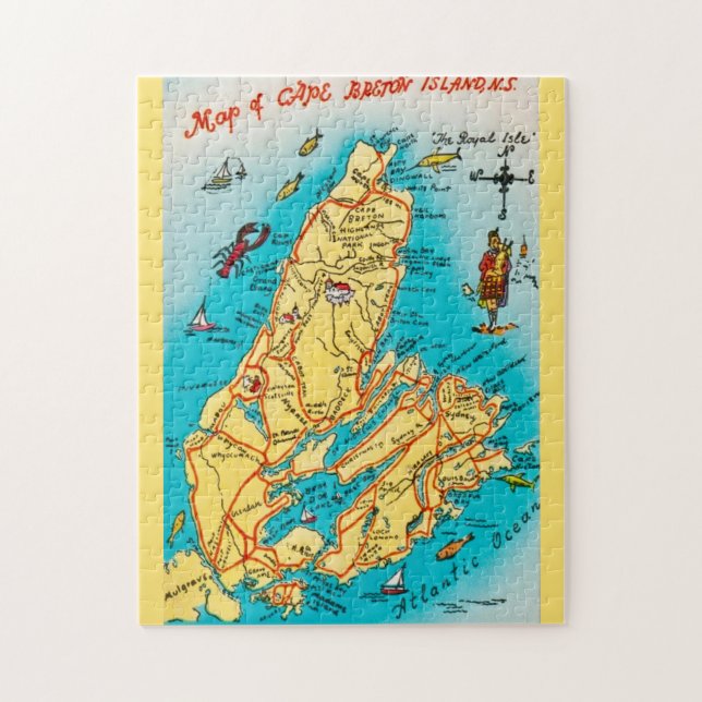 Cape Breton Islands 11x14 Jigsaw Puzzle Pussel (Vertikal)