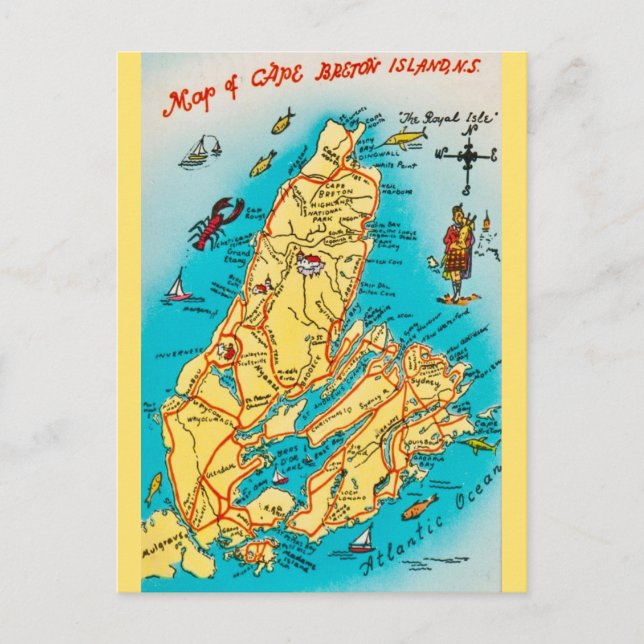 Cape Breton Islands vykort (Framsida)
