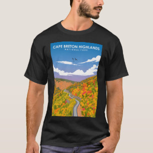 Cape Breton National Park Vintage Minimal Retro Tr T Shirt
