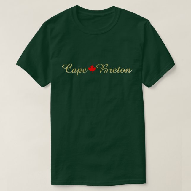 Cape Breton Nova Scotia Halifax Customize Kanada T Shirt (Design framsida)