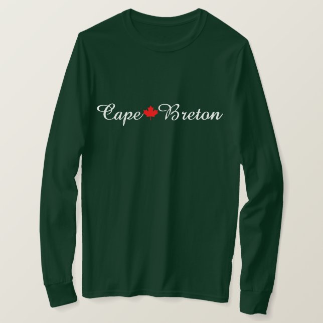 Cape Breton Nova Scotia Halifax Customize Kanada T Shirt (Design framsida)
