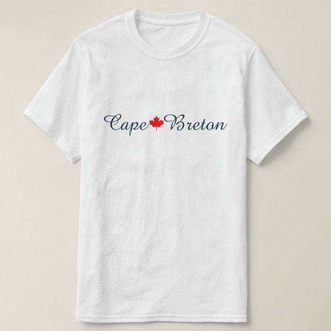 Cape Breton Nova Scotia Halifax Customize Kanada T Shirt (Design framsida)