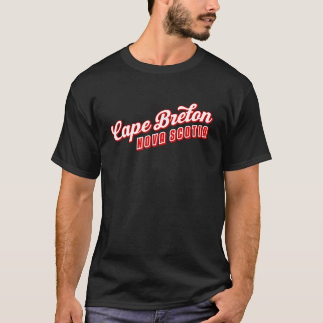 Cape Breton Nova Scotia T Shirt (Framsida)