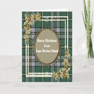 Cape Breton Original Province of Canada Tartan Helgkort