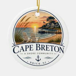 Cape Breton Shore Community Keramisk Ornament