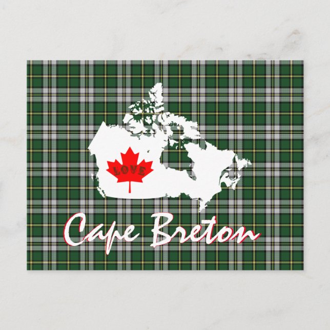 Cape Breton tartan Customize Canada-vykort Vykort (Framsida)