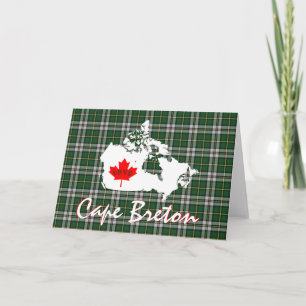 Cape Breton tartan Customize Kärlek Canada-kort Helgkort