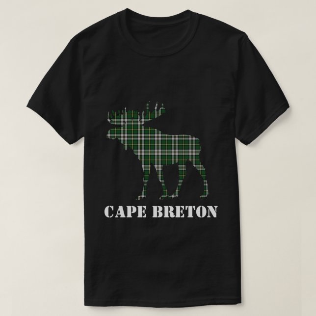 Cape Breton Tartan plaid anpassade shirt T (Design framsida)