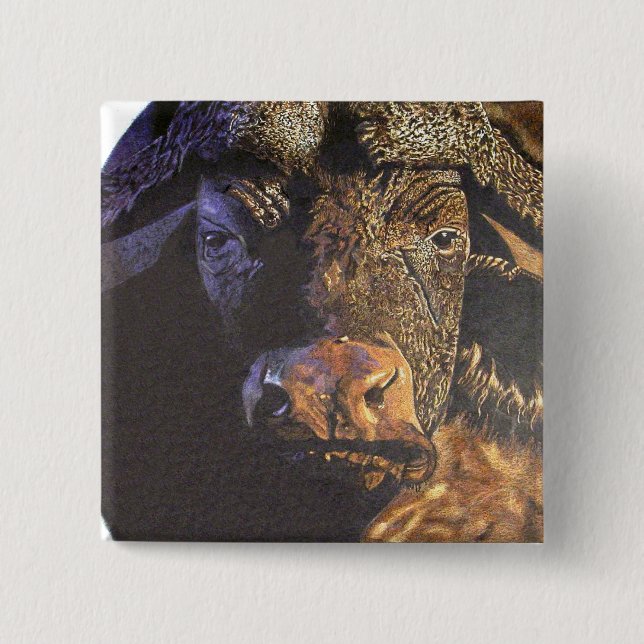 Cape Buffalo Knapp (Framsida)