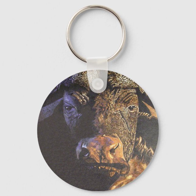 Cape Buffalo Nyckelring (Framsida)
