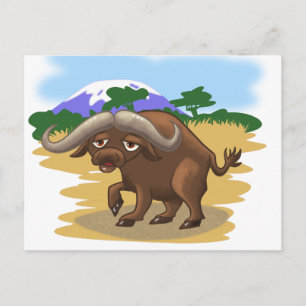 Cape Buffalo Vykort