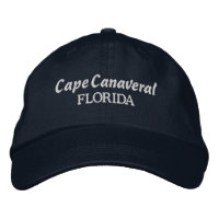 Cape Canaveral Florida Embroized Baseball Hat