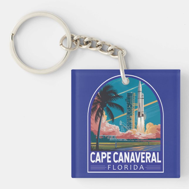 Cape Canaveral Florida Illustration Resa Konst (Framsidan)