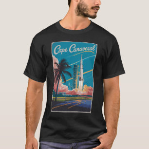 Cape Canaveral Florida Illustration Resa Konst T Shirt
