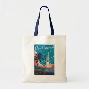Cape Canaveral Florida Illustration Resa Konst Tygkasse
