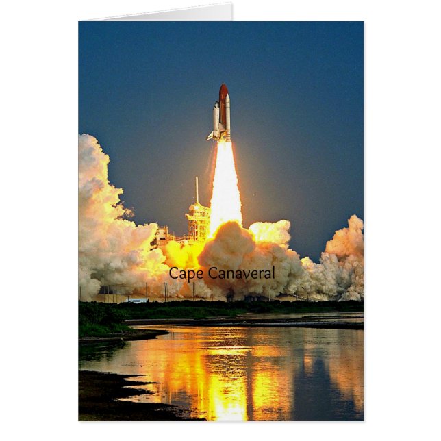 Cape Canaveral Florida Launch Pad Hälsningskort (Framsidan)