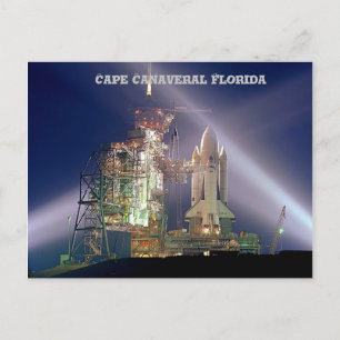 Cape Canaveral Florida Rocket Launch Vykort