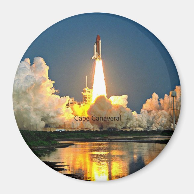 Cape Canaveral Florida uppskjutningsramp Magnet (Framsidan)