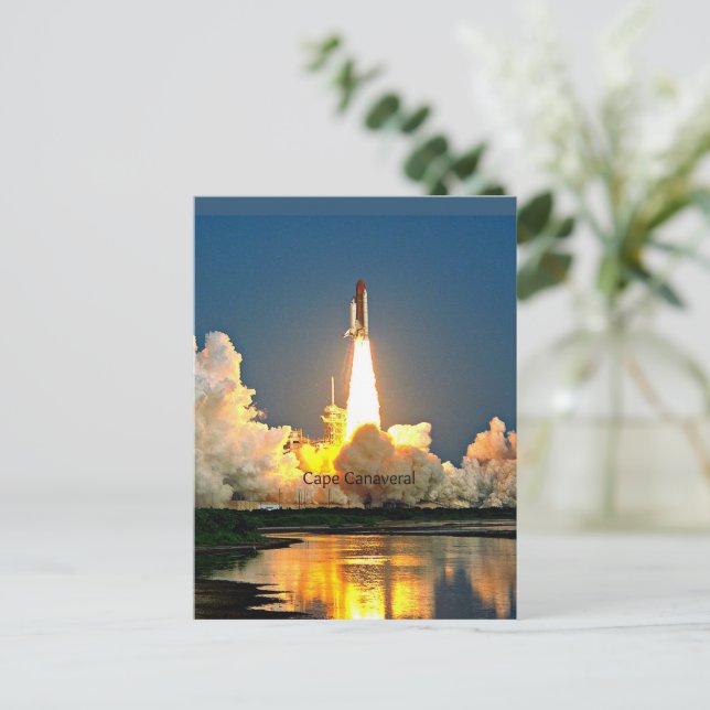 Cape Canaveral Florida uppskjutningsramp Vykort (Stående Fram)