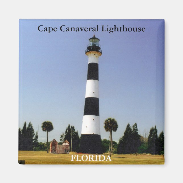 Cape Canaveral Lighthouse, Florida Magnet (Framsidan)