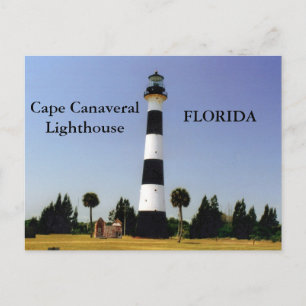 Cape Canaveral Lighthouse, Florida Postcard Vykort