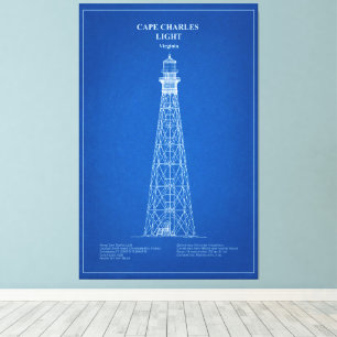 Cape Charles Lighthouse - Virginia - AD Canvastryck