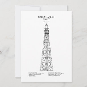 Cape Charles Lighthouse - Virginia - BD Tack Kort