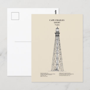 Cape Charles Lighthouse - Virginia - SBD Vykort