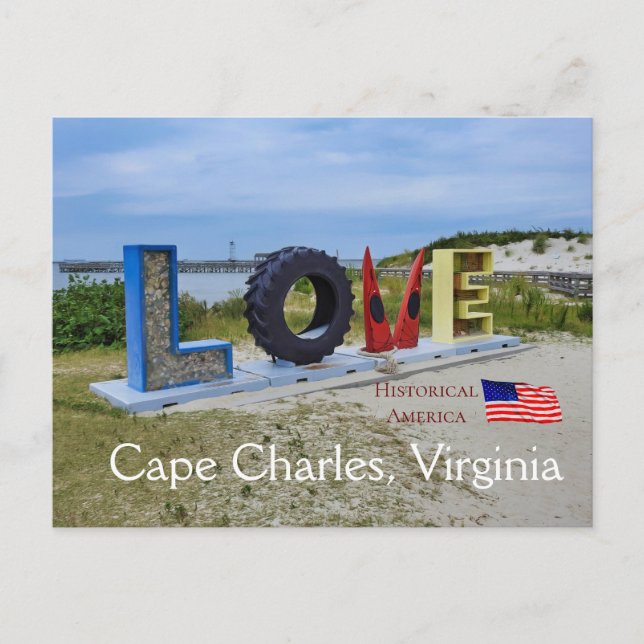 Cape Charles Virginia - Historisk Amerika Vykort (Framsida)