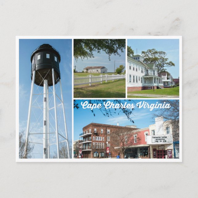 Cape Charles. Vykort (Framsida)