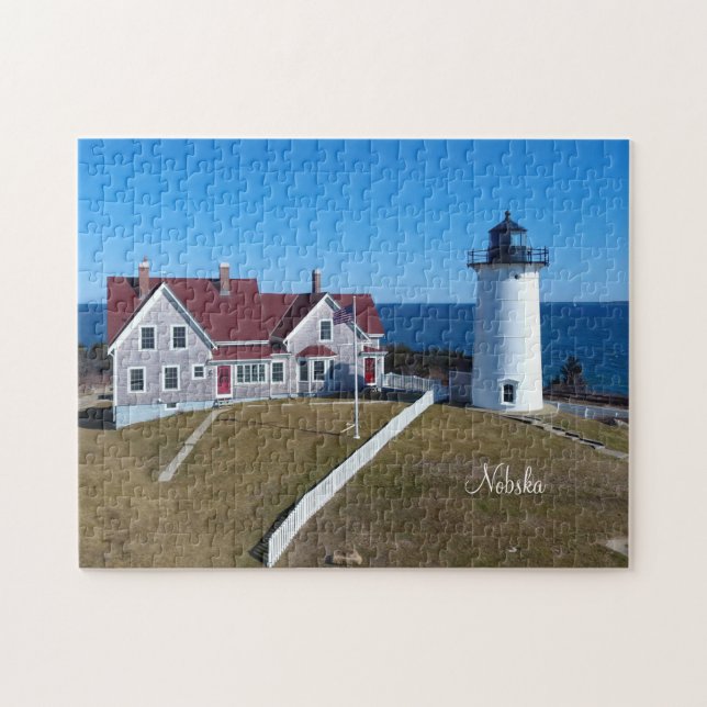 Cape Cod Anpassningsbar Photo Lighthouse Pussel (Horisontell)