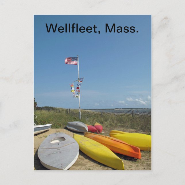 Cape Cod Boatyard Vykort (Framsida)