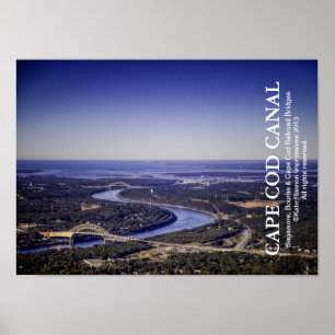 Cape Cod Canal - Bourne Sagamore Railroad Bridges Poster