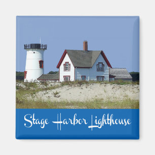 Cape Cod, Chatham, Massachusetts fyr Magnet